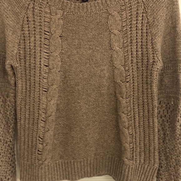 American Eagle brown woven sweater - Picture 3 of 5